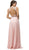 Dancing Queen - 9281 Sleeveless Open Back Chiffon Long Prom Dress Special Occasion Dress