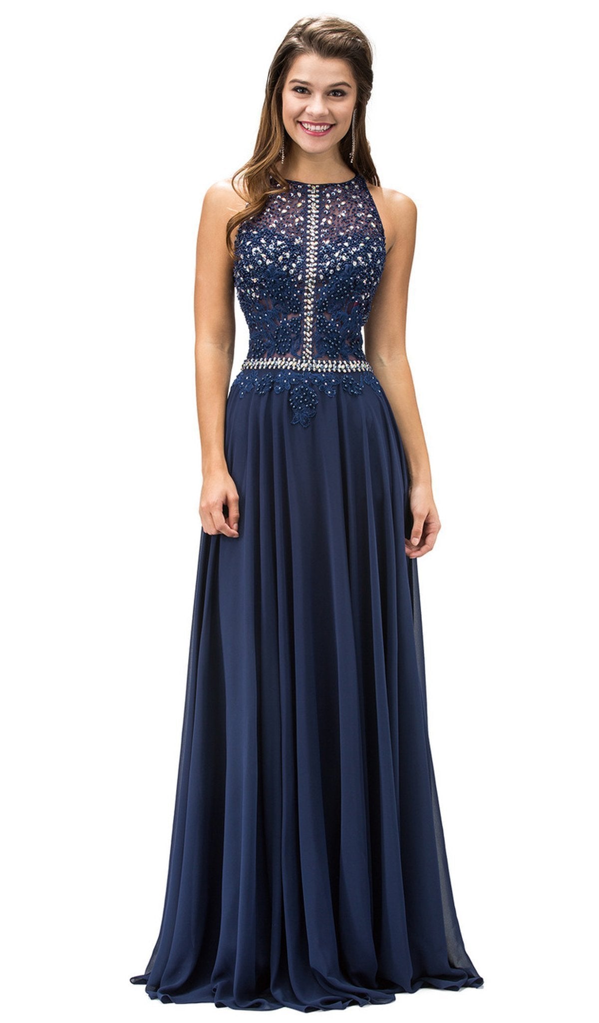 Dancing Queen - 9283 Appliqued Illusion Beaded Chiffon Prom Dress S / Champagne - Shop Dancing Queen Dresses On Couture Candy at CoutureCandy.com Dancing Queen - 9283 Appliqued Illusion Beaded Chiffon Prom Dress S / Champagne - Shop Dancing Queen Dresses On Couture Candy at CoutureCandy.com