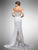 Dancing Queen Bridal - 0049 Embellished Lace Off-Shoulder Sheath Gown Bridal Dresses