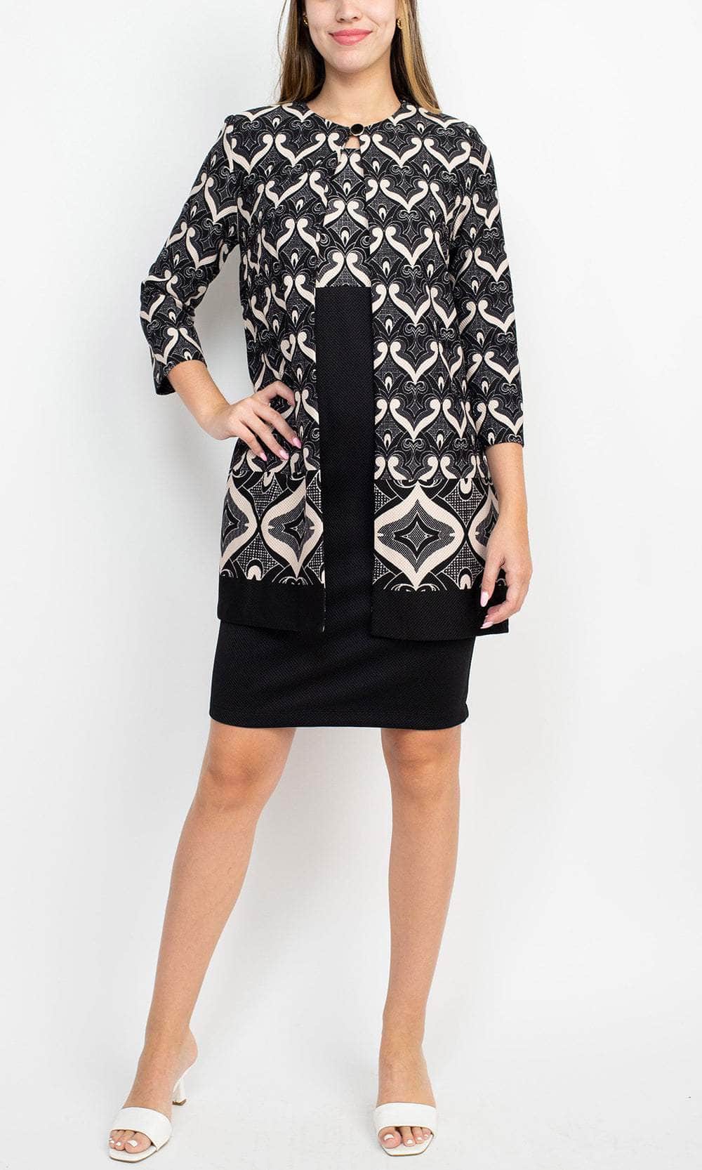 Danny & Nicole 27144M - Scoop Neck Dress With Jacket Danny & Nicole 27144M - Scoop Neck Dress With Jacket