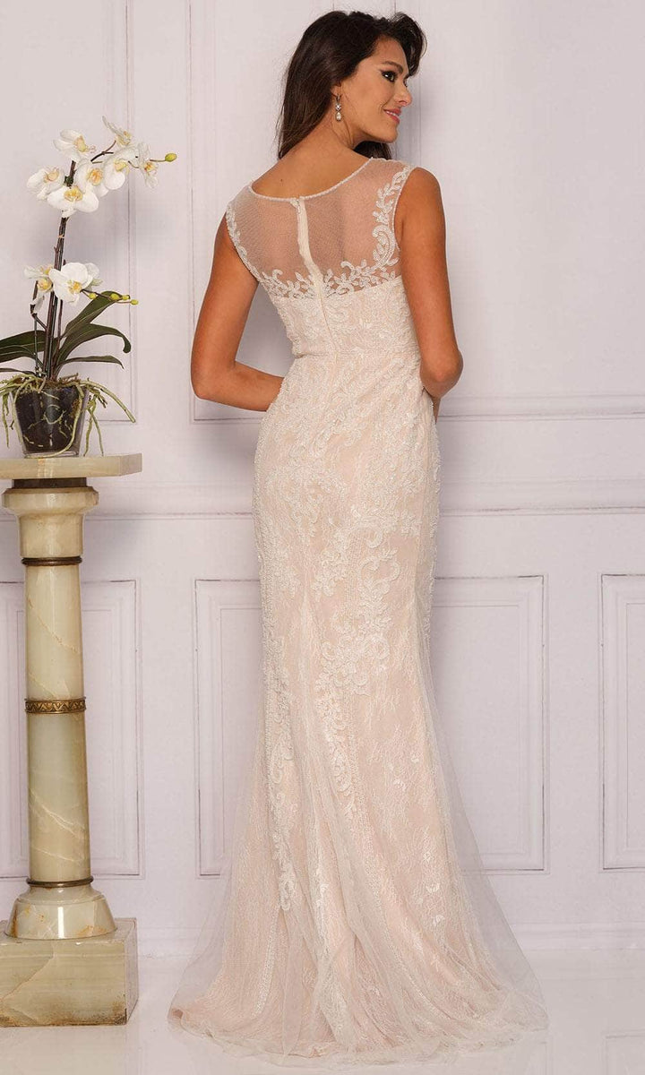 Dave & Johnny - 3321W Bedazzled Sweetheart A-line Dress main image 1