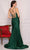 Dave & Johnny A9958 - Fit and Flare Godet Satin Gown Prom Dresses