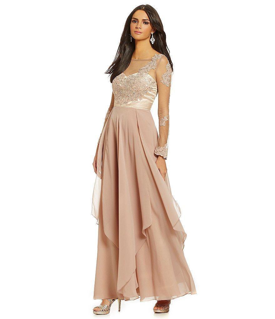 Decode 1.8 - 182825 Illusion Long Sleeve Layered Chiffon Dress 4 / Dusty Blush - Shop Decode 1.8 Dresses On Couture Candy at CoutureCandy.com Decode 1.8 - 182825 Illusion Long Sleeve Layered Chiffon Dress 4 / Dusty Blush - Shop Decode 1.8 Dresses On Couture Candy at CoutureCandy.com