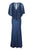Decode 1.8 - 184553 Jersey Knit Long Gown with Lace Cape Special Occasion Dress