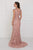 Elizabeth K Bridal - GL1534 Cap Sleeve Foliage Ornate Lattice Mermaid Gown Wedding Dresses
