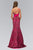 Elizabeth K - GL1095 Embellished Asymmetrical Neck Trumpet Dress Special Occasion Dress