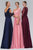 Elizabeth K - GL1397 Lace V-Neck A-Line Gown with Bolero Special Occasion Dress XS / Burgundy