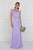 Elizabeth K - GL1522 Draped Cowl Back A-Line Chiffon Gown Bridesmaid Dresses XS / Lilac