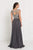 Elizabeth K - GL1565 Jeweled Illusion Bateau Chiffon A-line Gown Formal Gowns