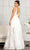 Elizabeth K GL1984 - Sleeveless Floral A-Line Dress Wedding Dresses
