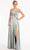 Elizabeth K GL1993 - Spaghetti Strap V-Neck Prom Dress with Slit Special Occasion Dress XS / Sage