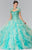 Elizabeth K - GL2210 Jeweled Sweetheart Ballgown Special Occasion Dress XS / Tiffany/Champagne