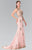 Elizabeth K - GL2233 Embellished High Neck Jersey Trumpet Dress Special Occasion Dress