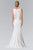 Elizabeth K - GL2257 V-Neck with Detachable Beaded Lace Top Gown Special Occasion Dress