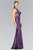 Elizabeth K - GL2292 Sequined Illusion Panel Sheath Gown Special Occasion Dress