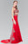 Elizabeth K - GL2296 Embellished High Neck Rome Jersey Dress Special Occasion Dress