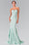 Elizabeth K - GL2305 Strapless Ruffled Long Dress Special Occasion Dress XS / Tiffany