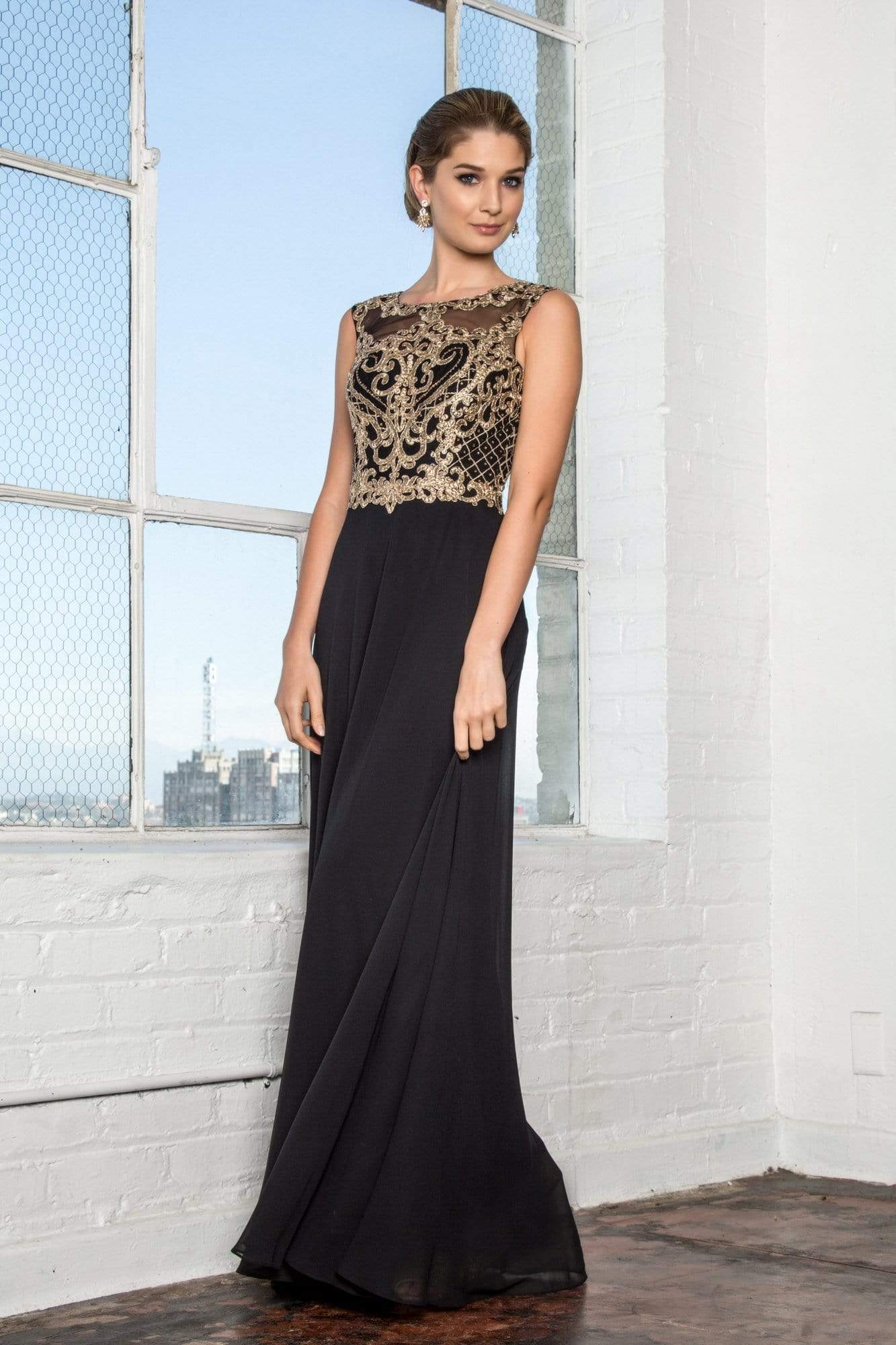 Elizabeth K GL2316 Prom Dress - Black | NewYorkDress Elizabeth K GL2316 Prom Dress - Black | NewYorkDress