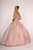 Elizabeth K - GL2510 Ruffled Off Shoulder Mesh Ballgown Special Occasion Dress