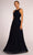 Elizabeth K - GL2605 Lace Halter Chiffon A-line Dress Special Occasion Dress XS / Navy