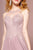 Elizabeth K - GL2690 Illusion Embroidery Appliqued A-Line Dress Evening Dresses