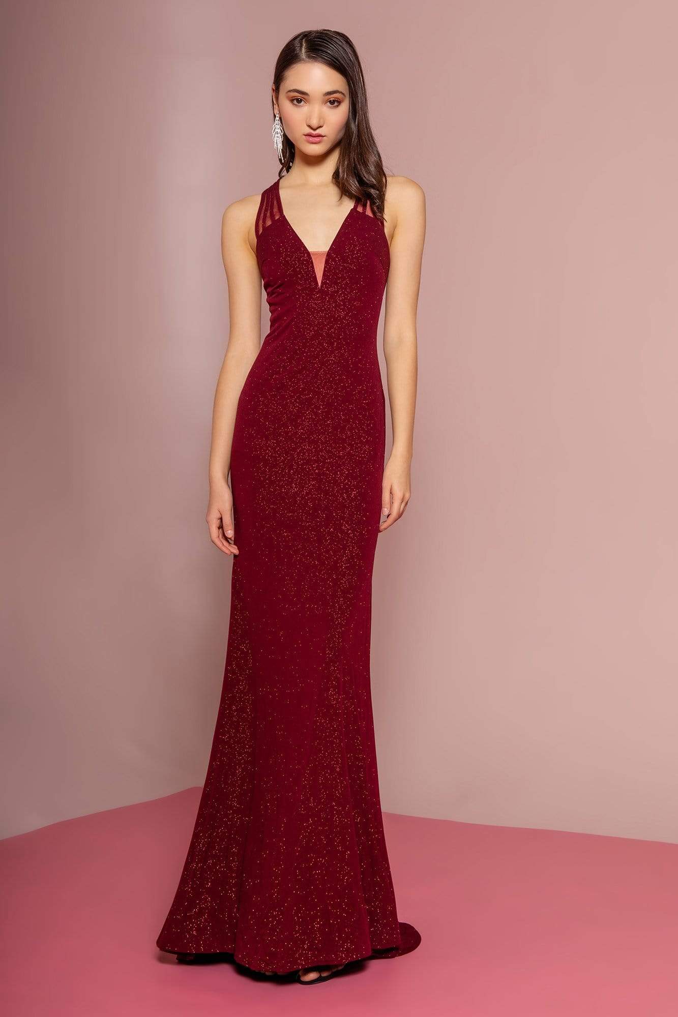 Elizabeth K GL2704 Prom Dress - Burgundy | NewYorkDress Elizabeth K GL2704 Prom Dress - Burgundy | NewYorkDress