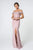 Elizabeth K - GL2708 Embroidered Off-Shoulder Jersey Trumpet Dress Evening Dresses XS / Mauve