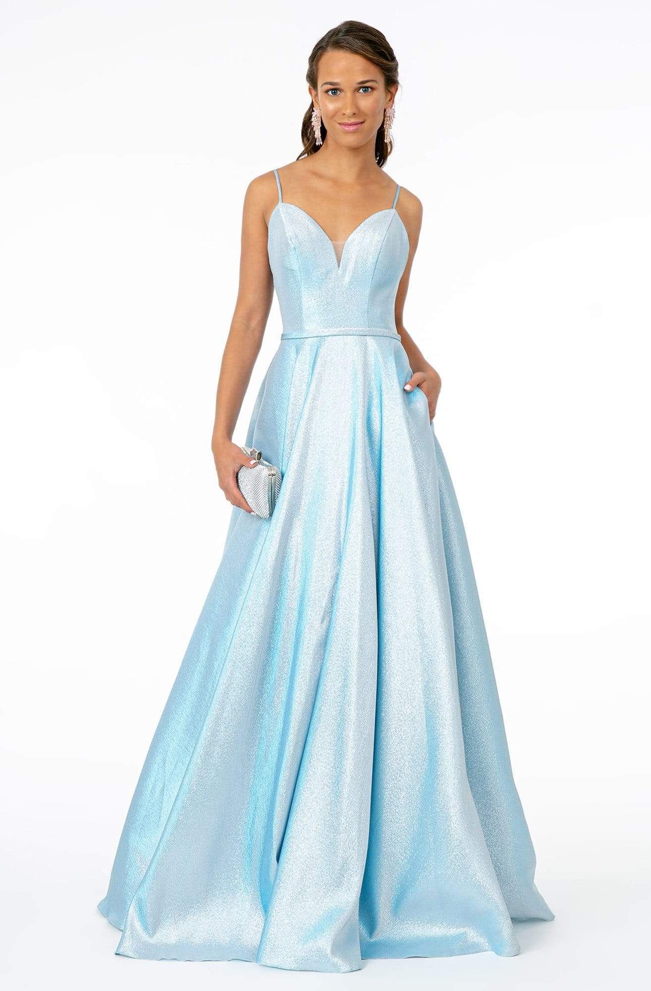 Elizabeth K GL2951 Corset Dress - Formal Dress Shops L / Baby Blue Elizabeth K GL2951 Corset Dress - Formal Dress Shops L / Baby Blue