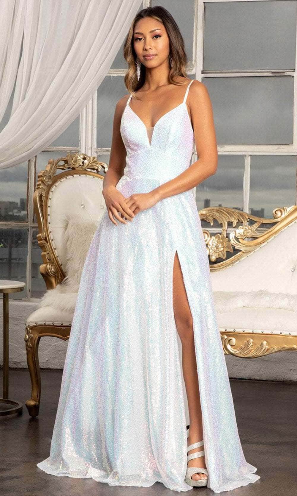 Elizabeth K GL3028 Prom Dress - White | NewYorkDress Elizabeth K GL3028 Prom Dress - White | NewYorkDress
