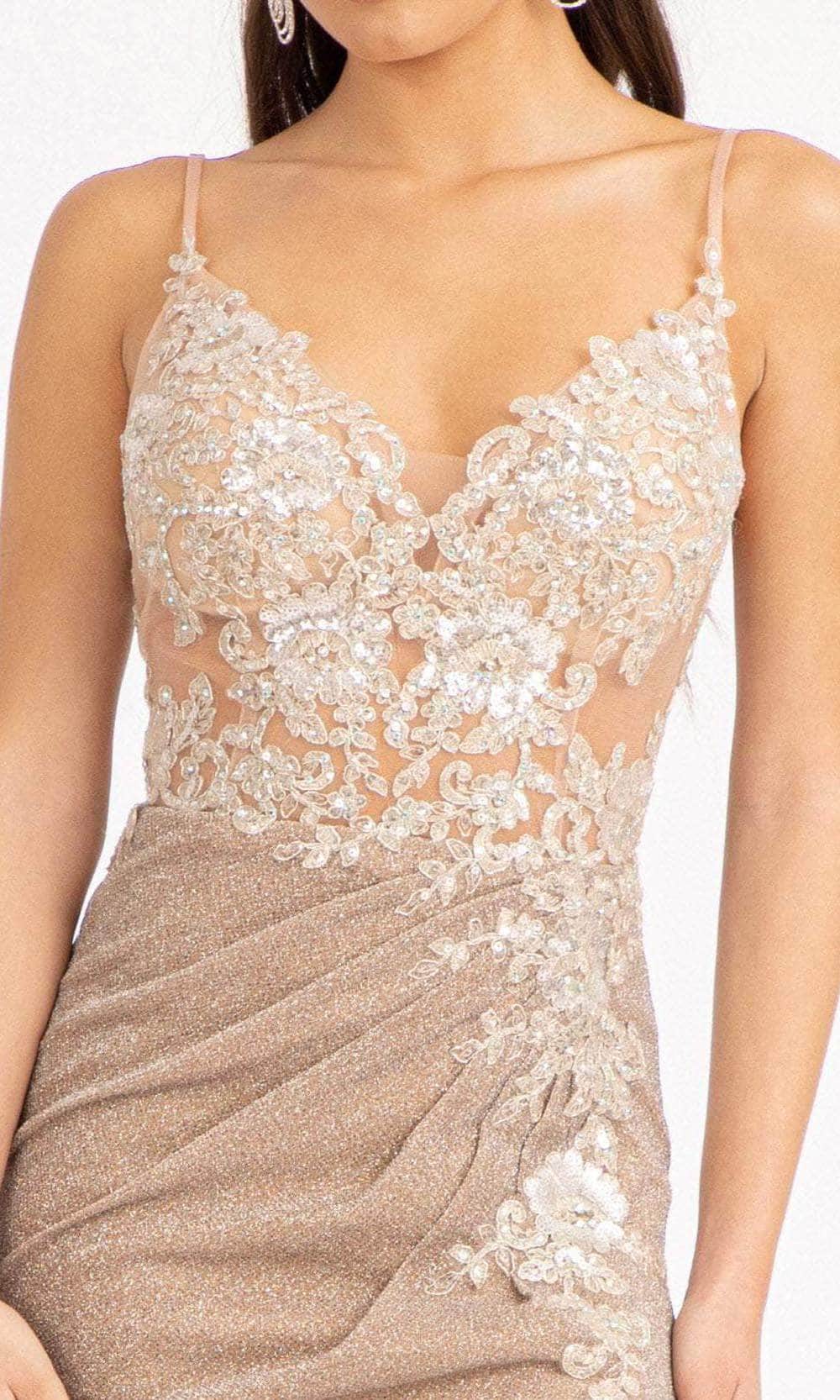 Elizabeth K GL3030 Prom Dress - Champagne | NewYorkDress Elizabeth K GL3030 Prom Dress - Champagne | NewYorkDress
