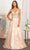 Elizabeth K GL3070 - Draping Sleeves Formal Gown Special Occasion Dress XS / Champagne