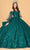 Elizabeth K GL3071 - Detachable Sheer Sleeves Ballgown Special Occasion Dress