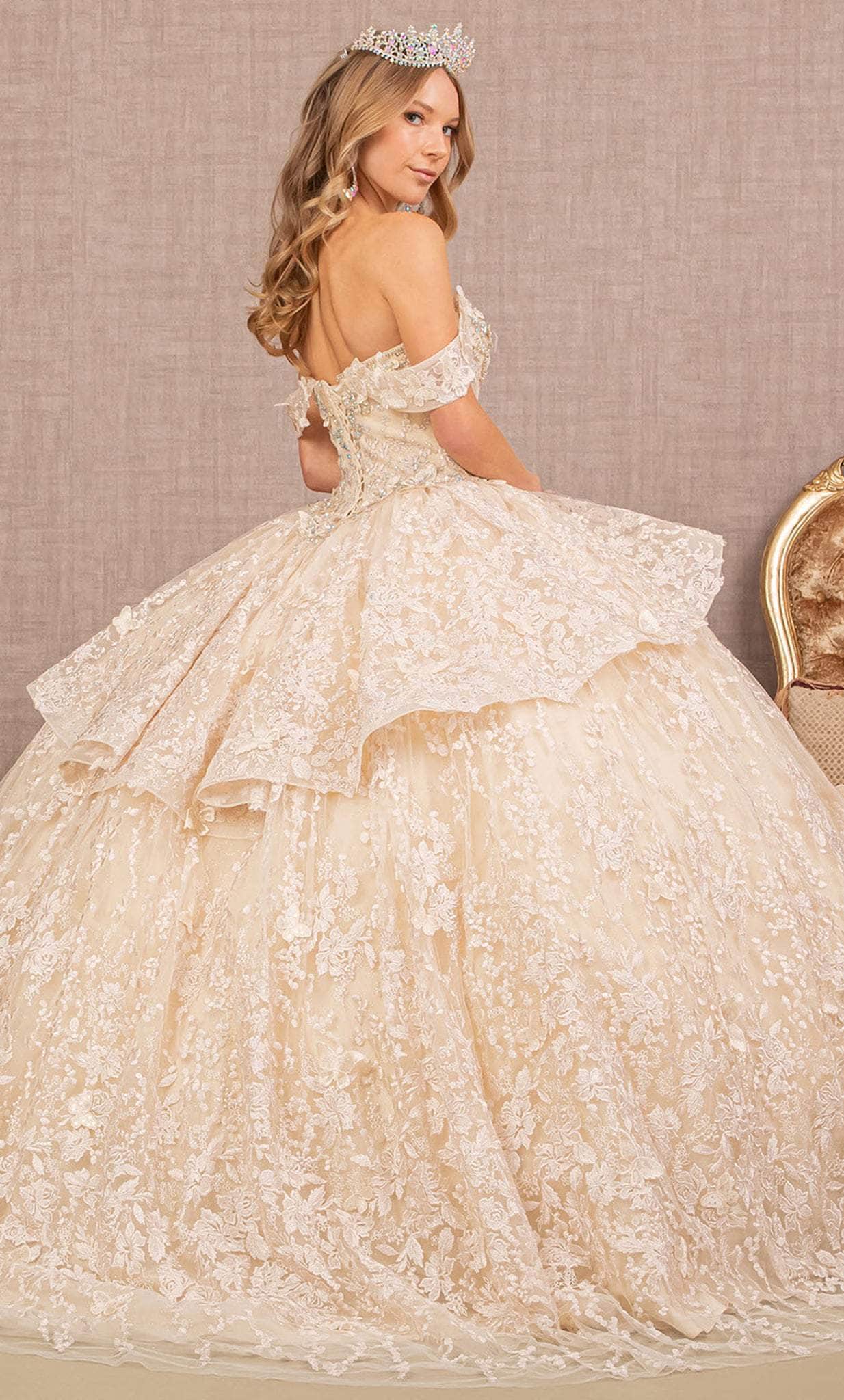 Elizabeth K GL3112 - Sweetheart Peplum Ballgown S / Champagne - Shop Elizabeth K dresses on Couture Candy at CoutureCandy.com Elizabeth K GL3112 - Sweetheart Peplum Ballgown S / Champagne - Shop Elizabeth K dresses on Couture Candy at CoutureCandy.com