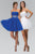 Elizabeth K - GS1053 Jewel Embellished Waist Sweetheart Dress Special Occasion Dress XS / Royal Blue