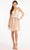 Elizabeth K GS1998 - Deep V-Neck Short Dress Special Occasion Dress XS / Rose Gold