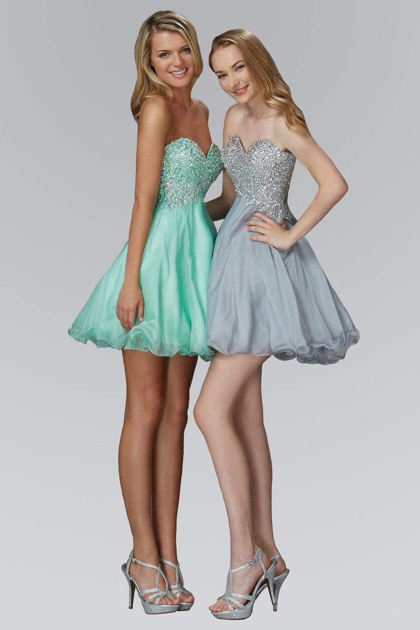 Elizabeth K GS2088 Prom Dress - Silver | NewYorkDress Elizabeth K GS2088 Prom Dress - Silver | NewYorkDress