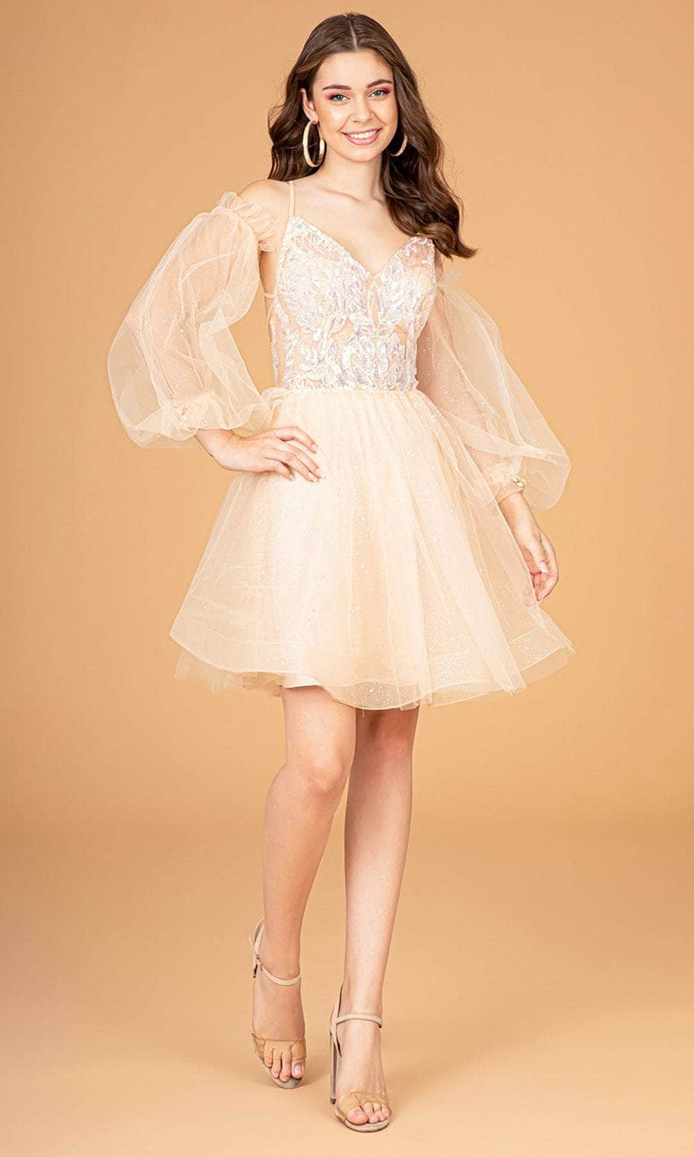 Elizabeth K GS3095 Prom Dress - Champagne | NewYorkDress Elizabeth K GS3095 Prom Dress - Champagne | NewYorkDress