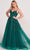 Ellie Wilde EW34036 - Lace Ornate Corset Prom Dress Prom Dresses 00 / Emerald