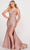 Ellie Wilde EW34039 - Jeweled Cutout Back Prom Dress Prom Dresses 00 / Eng Rose/Silver