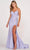 Ellie Wilde EW34039 - Jeweled Cutout Back Prom Dress Prom Dresses 00 / Lavender Frost