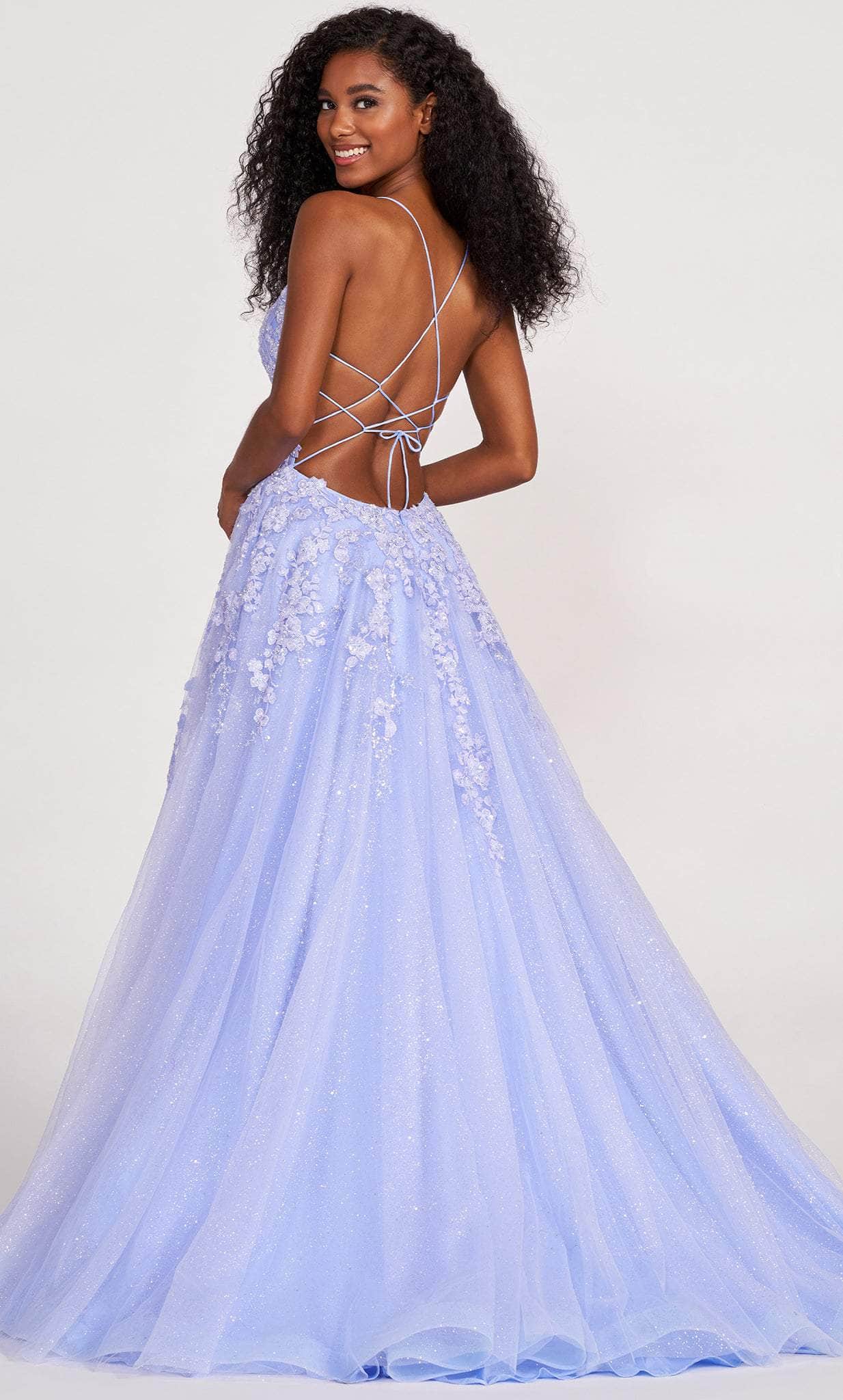 Ellie Wilde EW34053 - Sequined Glitter Tulle A-line Prom Gown Couture Candy Ellie Wilde EW34053 - Sequined Glitter Tulle A-line Prom Gown Couture Candy