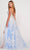 Ellie Wilde EW34107 - V Neck Bare Back A-line Slit Gown Evening Dresses