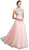 Embellished Cap Sleeve A-line Prom Dress Dress XXS / Blush