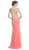 Embellished Illusion Bateau Fitted Prom Dress Dress