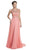 Embellished Sleeveless A-Line Evening Dress Dress XXS / Coral
