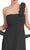 Eureka Fashion - 1701 One Shoulder Rosette Strap Empire Waist Gown Special Occasion Dress