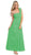 Eureka Fashion - 1701 One Shoulder Rosette Strap Empire Waist Gown Special Occasion Dress XS / Green