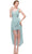 Eureka Fashion - 1921 Lace Mini Dress with High Low Chiffon Overskirt Special Occasion Dress XS / Mint