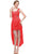 Eureka Fashion - 1921 Lace Mini Dress with High Low Chiffon Overskirt Special Occasion Dress XS / Red
