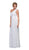 Eureka Fashion - 2005 Ruffled Shoulder Accent Asymmetrical A-Line Gown Bridesmaid Dresses XS / Ivory